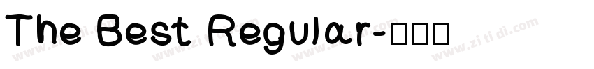 The Best Regular字体转换